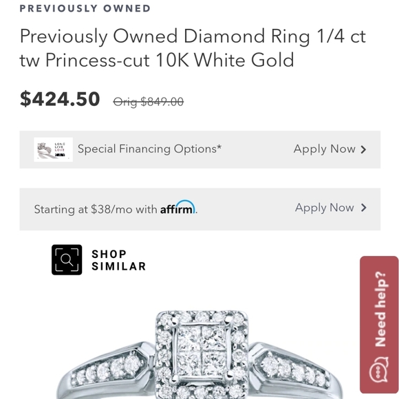 Engagement ring - Picture 2 of 2